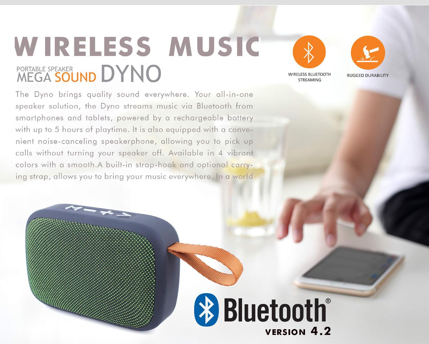 Conekt Dyno Bluetooth Speaker 3w Rugged Noise And Echo Cancelling Portable Wireless Speaker