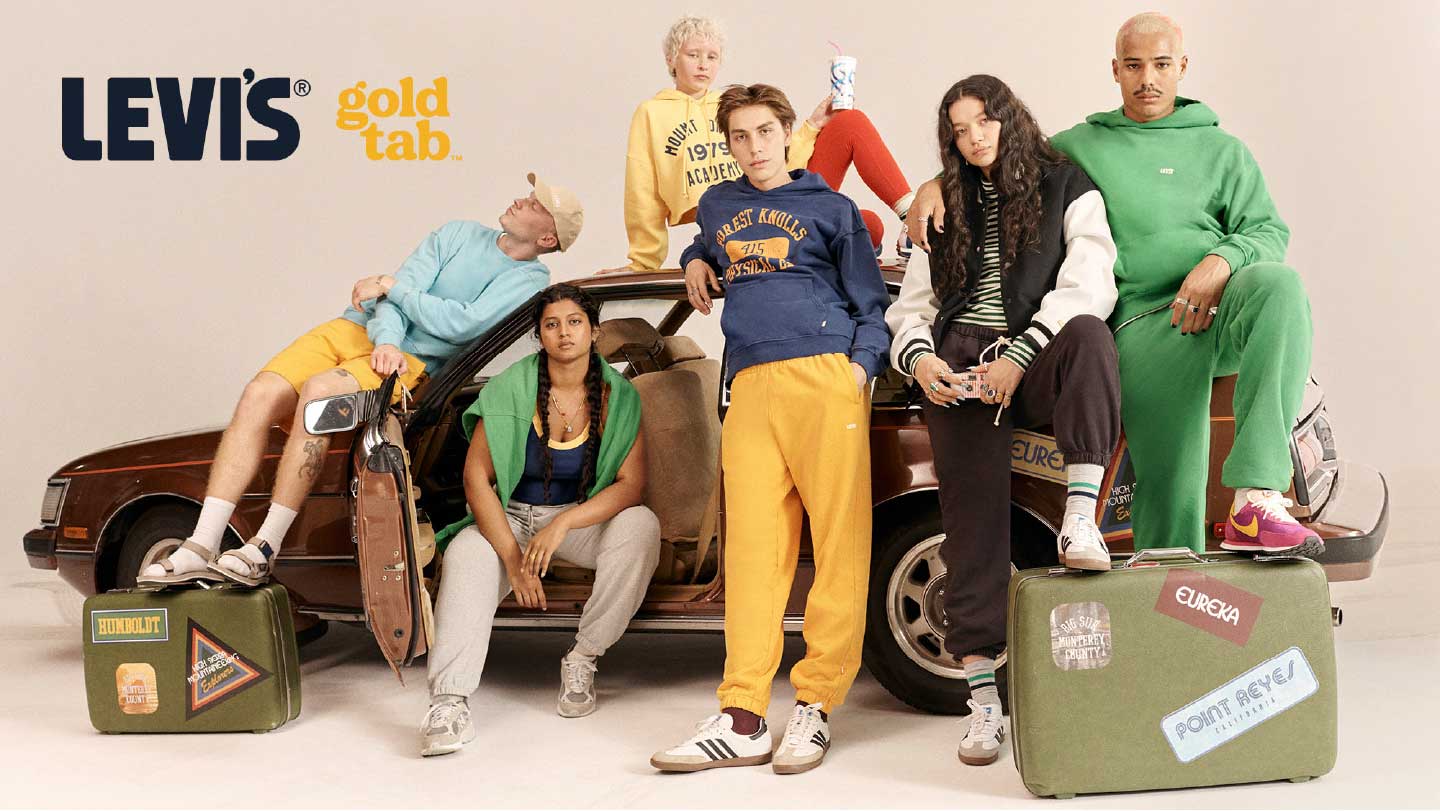 Six models styled in Levi's Gold Tab collection - Levi's Hong Kong
