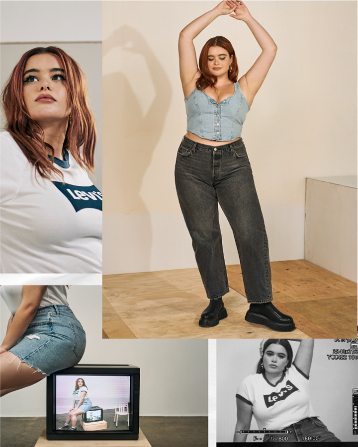 The Photo of Barbie Ferreira Styled in 501 Jeans and Short Pants - Levi's Hong Kong