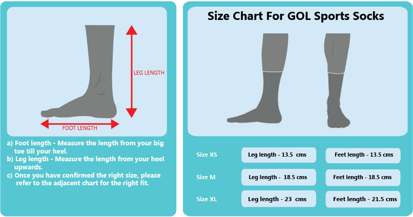 Kids Soccer Socks Size Chart