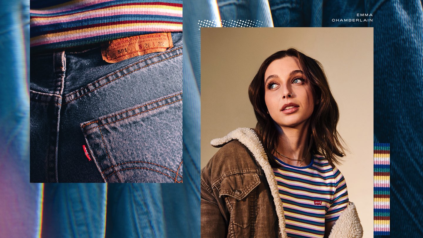 Emma Chamberlain On Her Favourite Levi's Denim Jeans